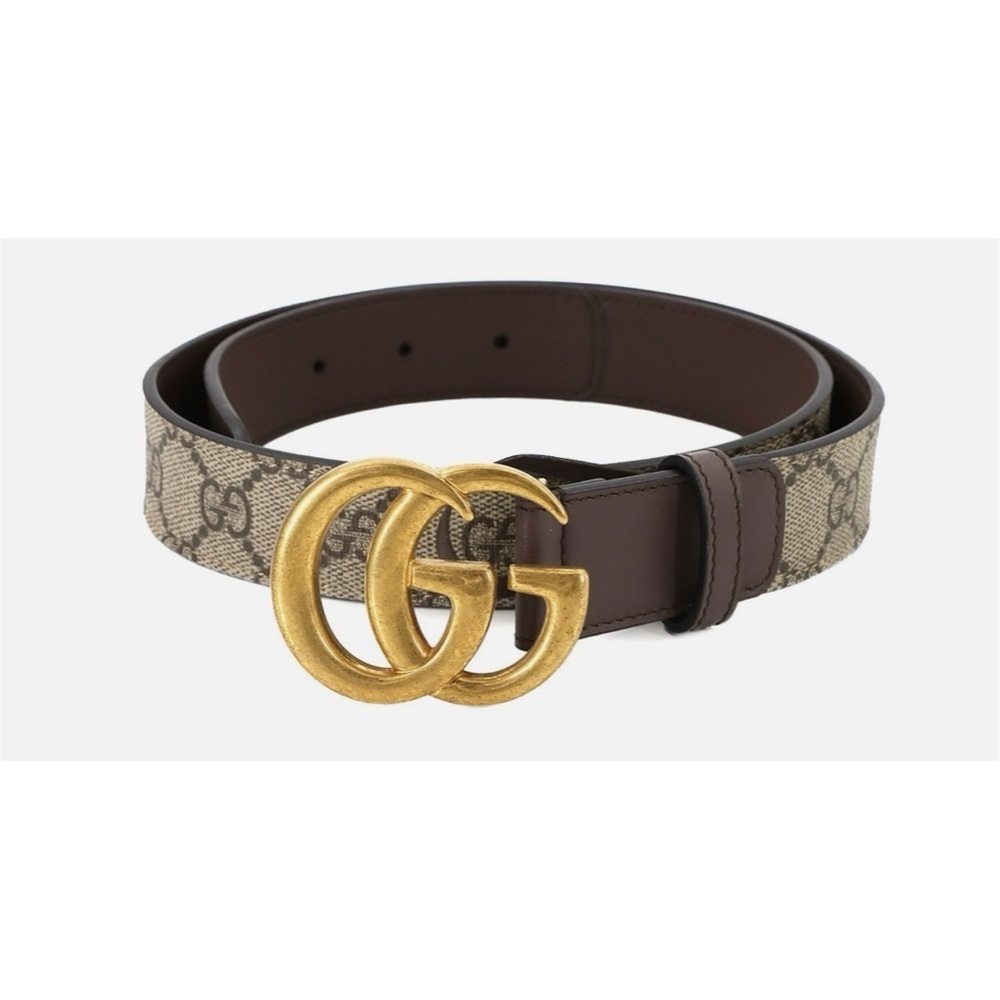 Unisex Gucci GG Marmont, Supreme leather/canvas belt size 80 cm/32 inches